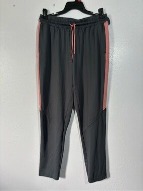 ZELOS Charcoal Joggers with Pink Side Panels